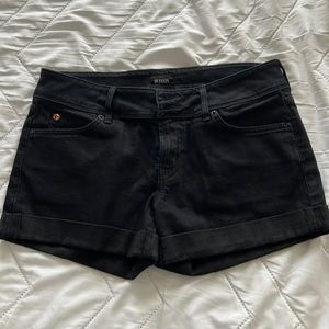 Hudson black jean shorts